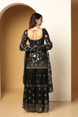 Blooming Garden Sequin Sharara Set – Bridal & Festive Ready
