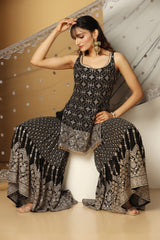 Zari Sequin Sharara Suit – Traditional Festive Outfit for Women