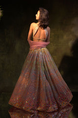 Geometric Sequin Embroidered Lehenga
