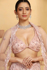 Net Kalidar cutdana and beads work Lehenga