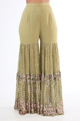 Pista Georgette Sequins Embroidered Sharara Set