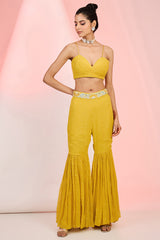 Traditional Flower Embroidery Suit for Festive Wear