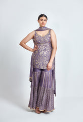 Mauve and Gold Sharara