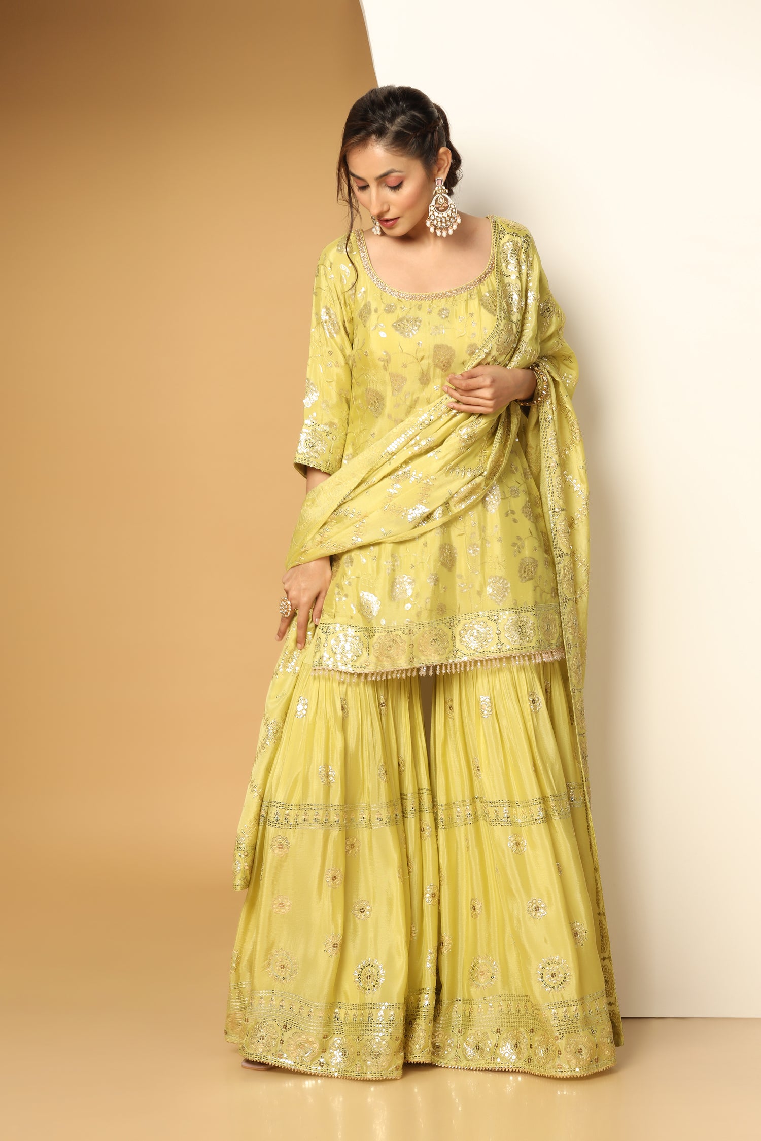 Blooming Garden Sequin Sharara