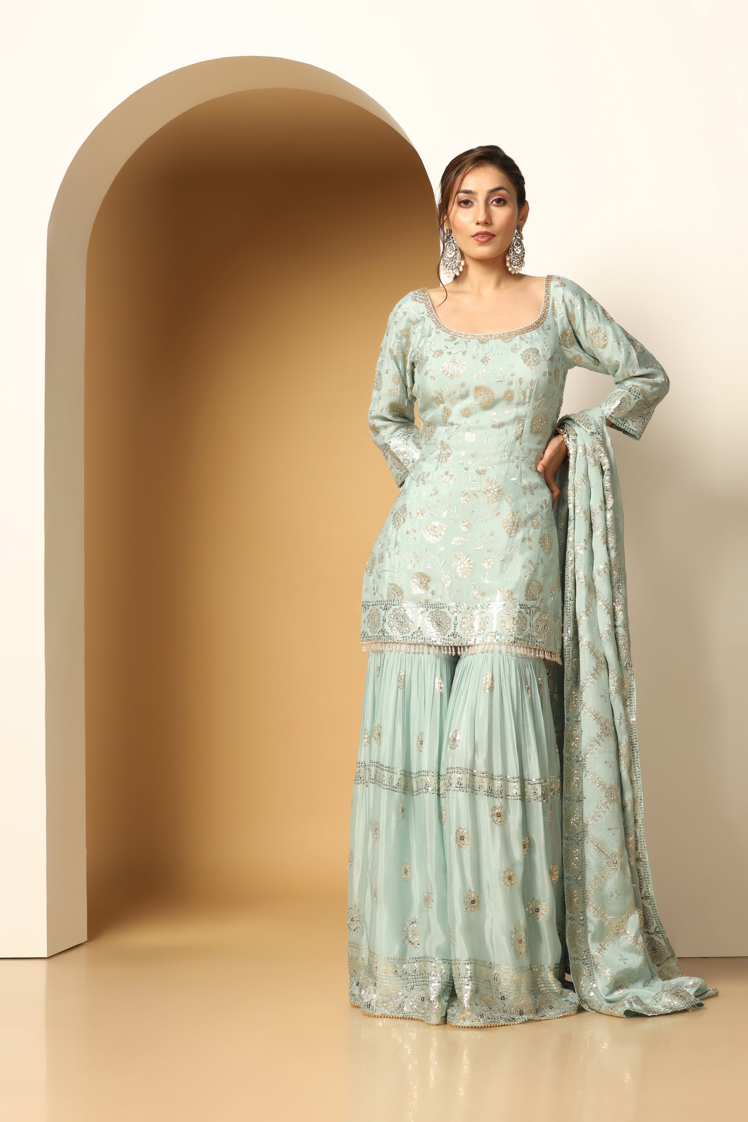 Blooming Garden Sequin Sharara