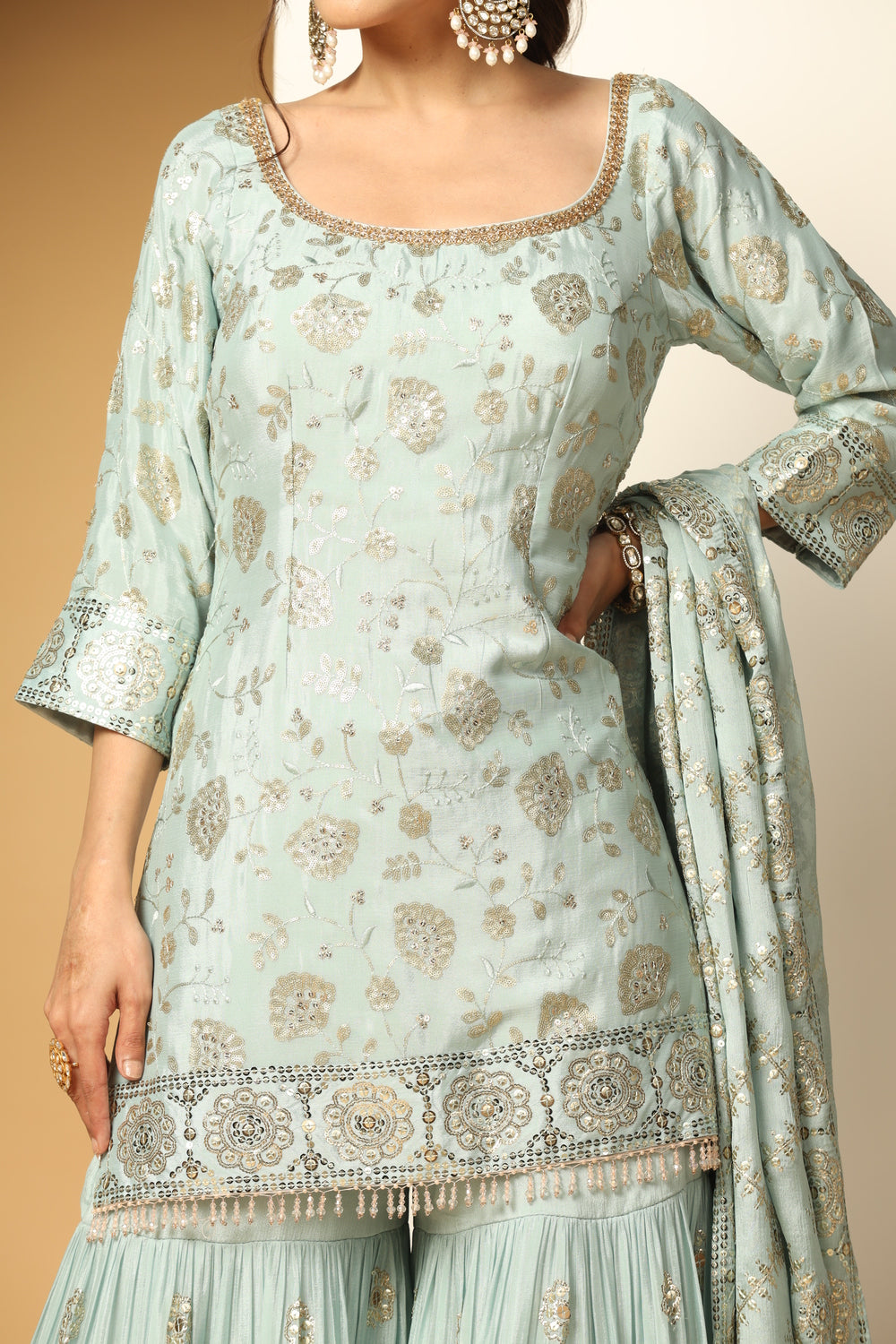 Blooming Garden Sequin Sharara