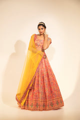 Floral Blossom Printed Lehenga Set