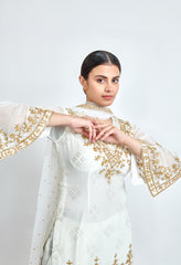 Ivory Bell Selvees Kurta and Sharara