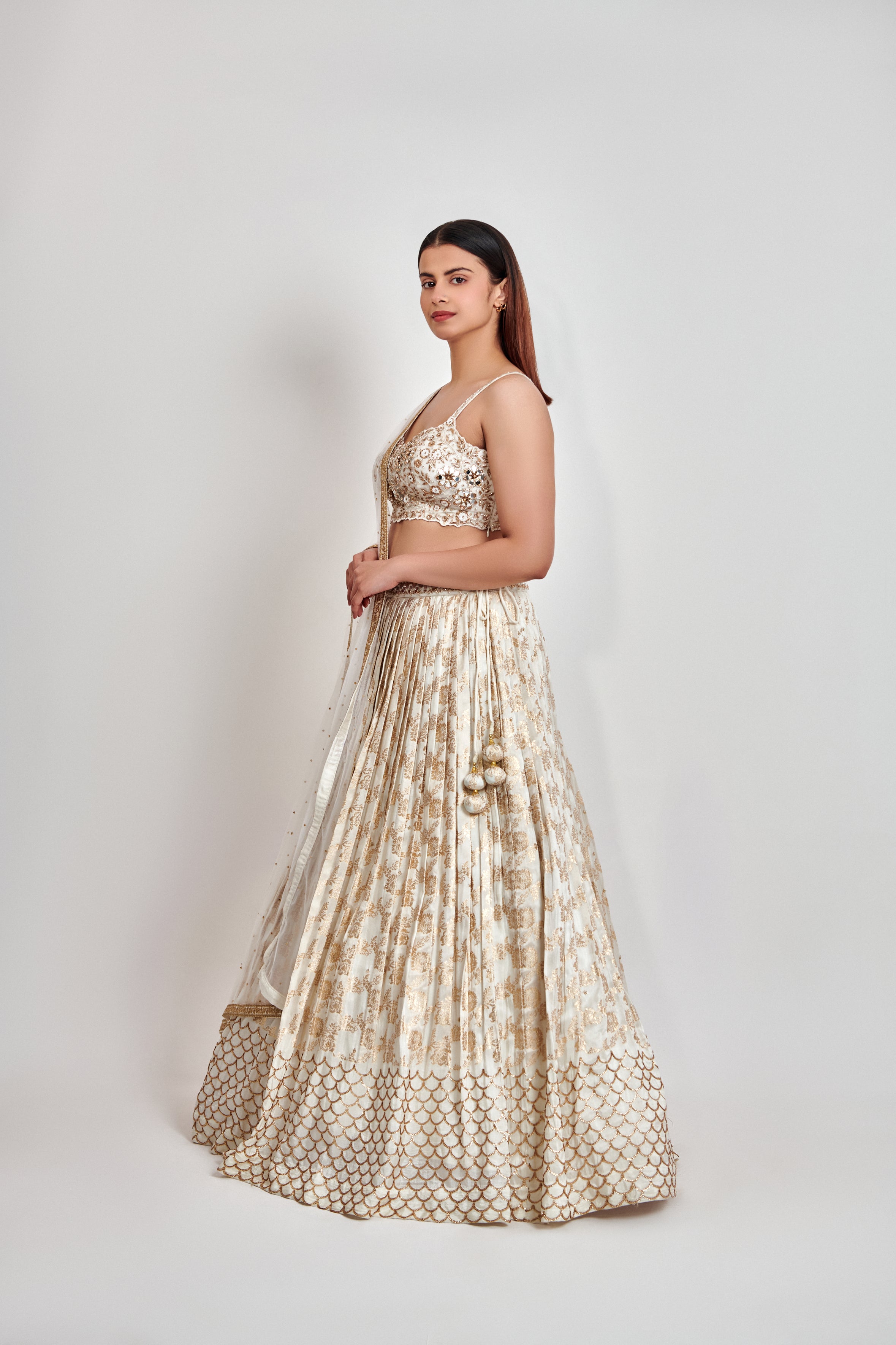 Flora Garden Embroidered Bridal Lehenga Set