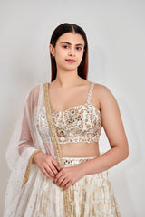 Flora Garden Embroidered Bridal Lehenga Set