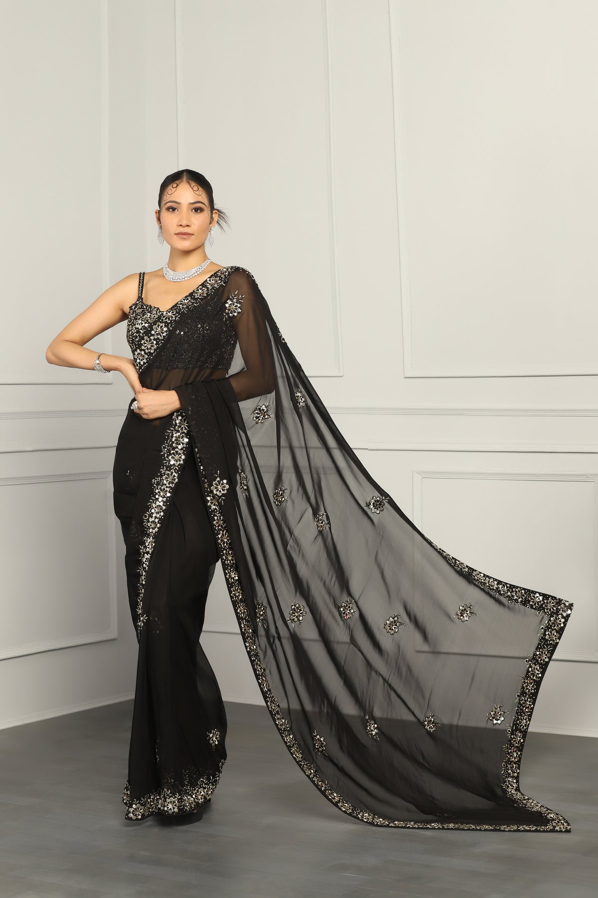 Viscose Organza Saree