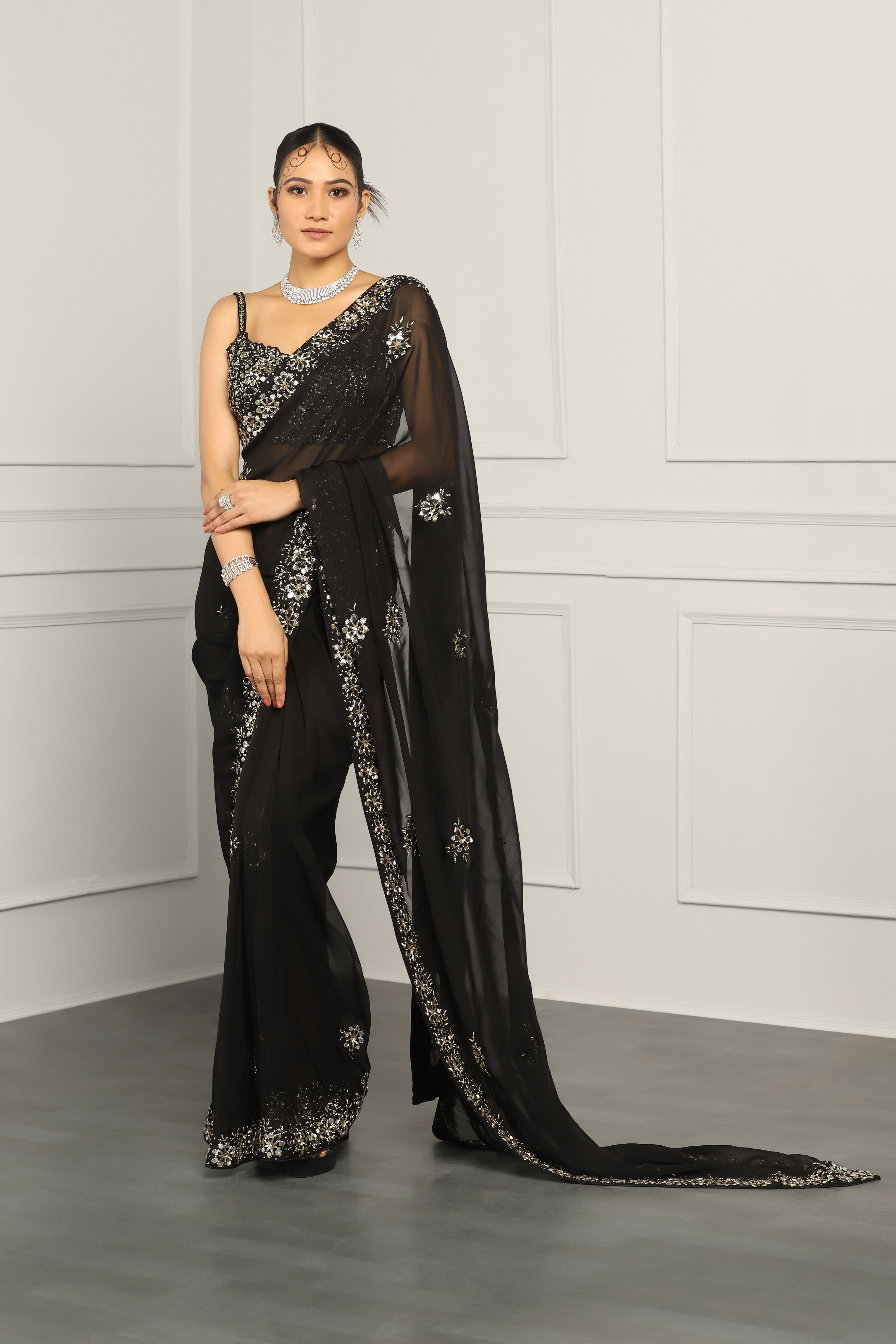 Viscose Organza Saree