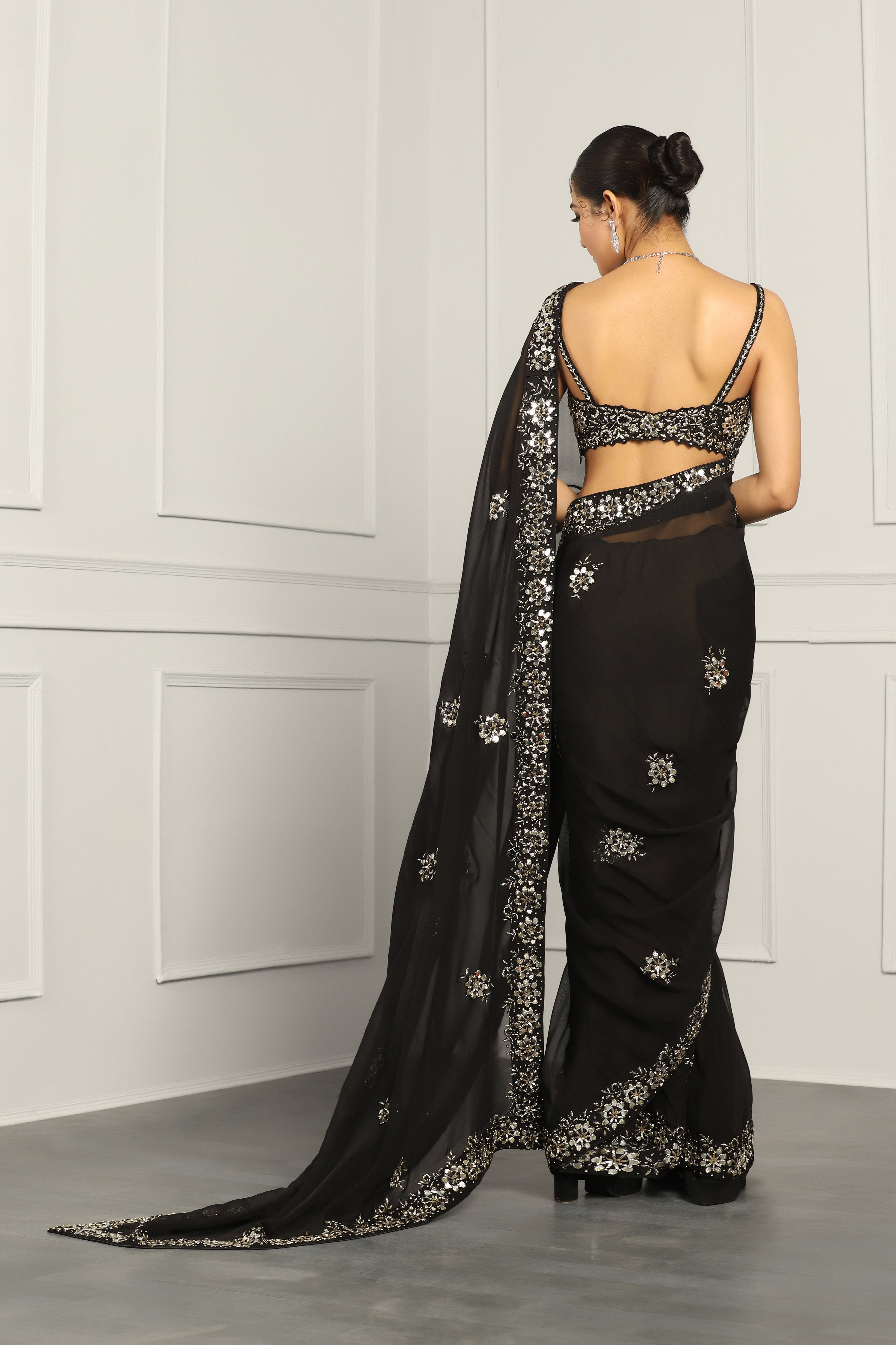 Viscose Organza Saree