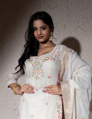 Floral Resham Embroidered Kurta Set