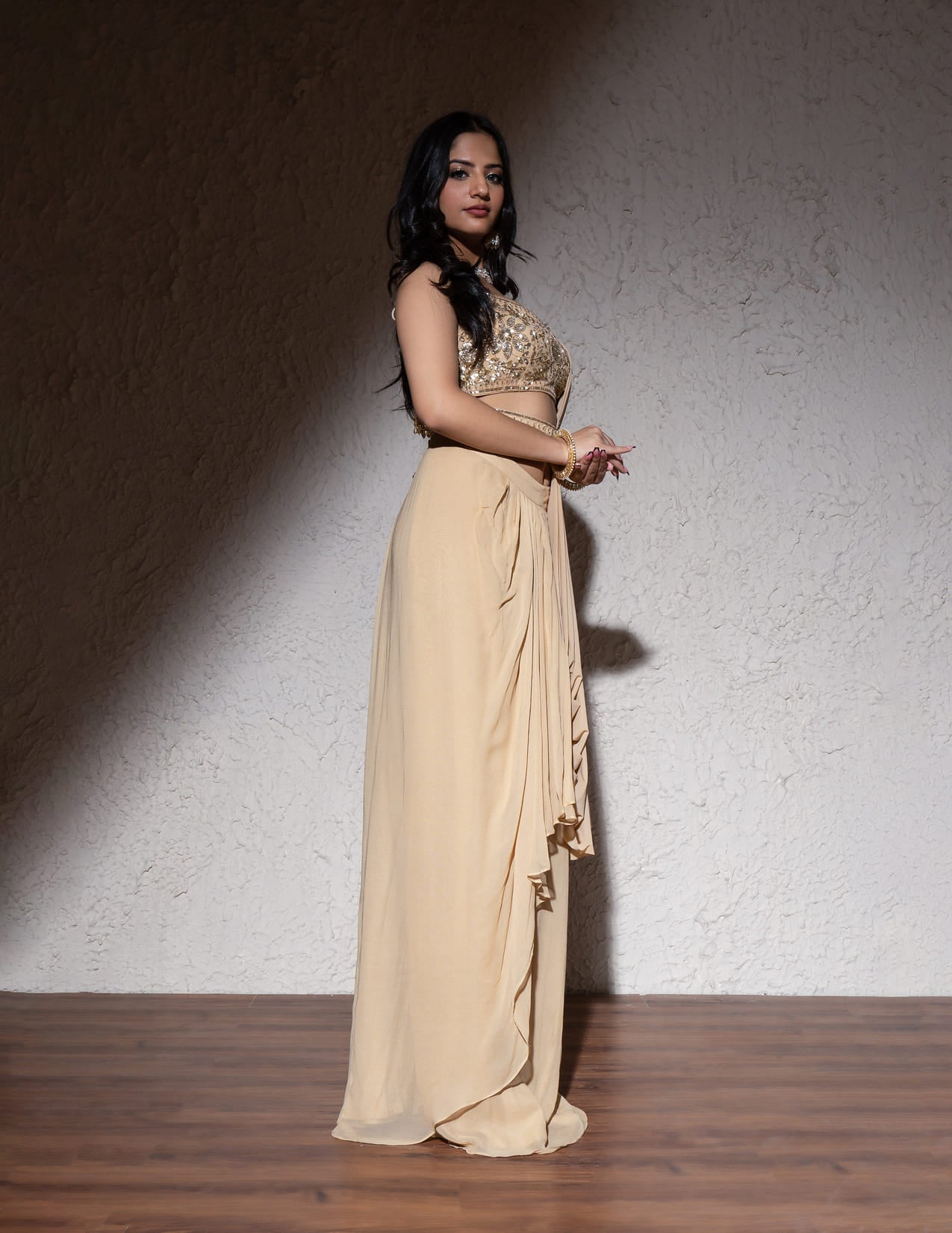 Georgette Draped Saree