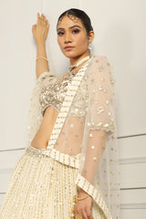 Sequin & Bead Embroidered Bridal Lehenga Set