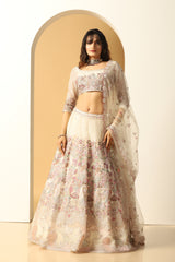 Floral Embroidered Lehenga Set