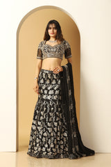 Sequin Embellished Lehenga Set