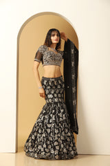 Sequin Embellished Lehenga Set