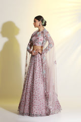 Cutdana beads and sequin work lehenga